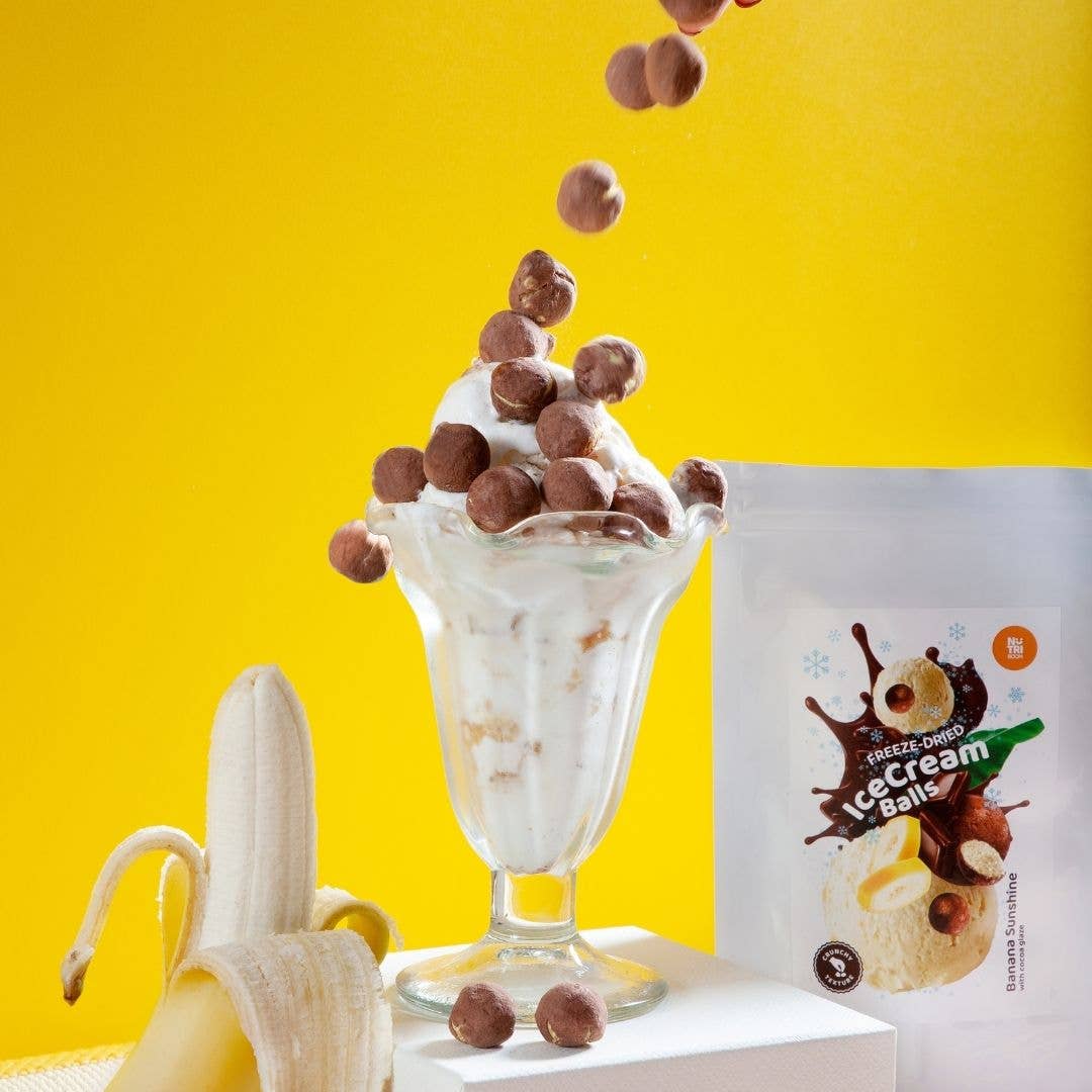 Gefriergetrocknete Eiscreme-Blasen Banane Sunshine 45g
