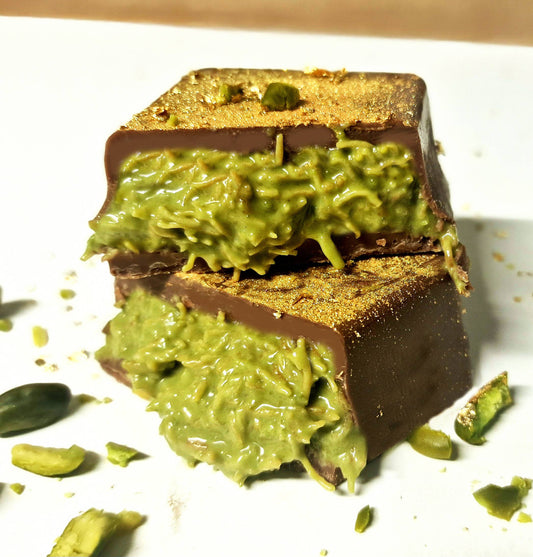 Knafeh Chocolate, PISTACCHIO Creme, Gold (Dubai Schokolade) 200g