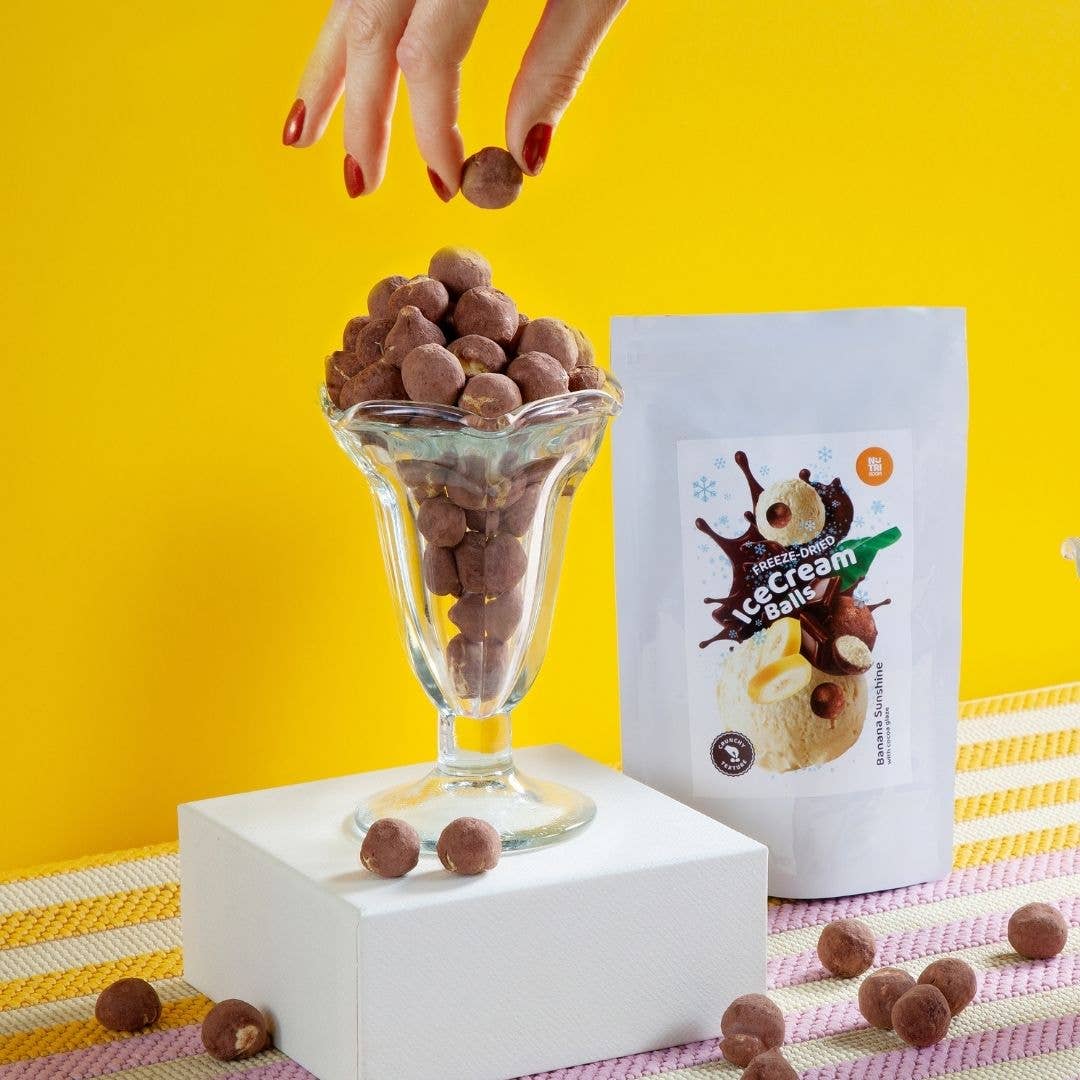 Gefriergetrocknete Eiscreme-Blasen Banane Sunshine 45g