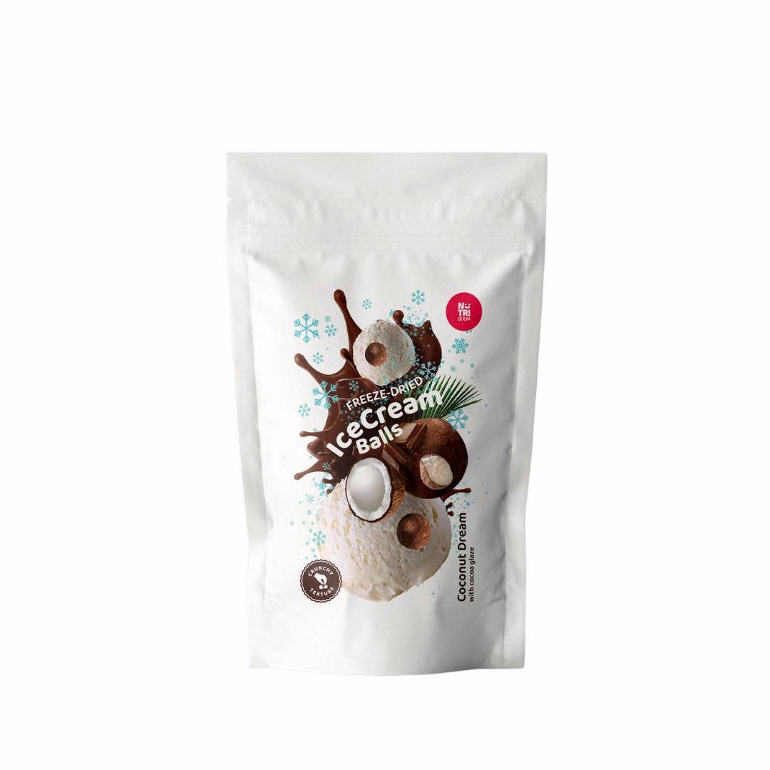 Gefriergetrocknete Eiskremkugeln Kokostraum 45g
