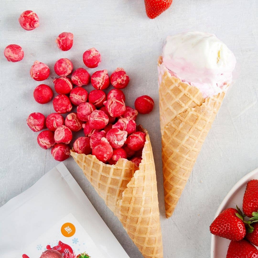 Gefriergetrocknete Eiscreme-Blasen Erdbeerzauber 45g