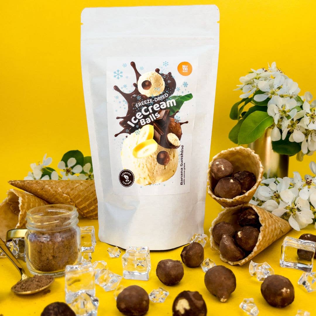 Gefriergetrocknete Eiscreme-Blasen Banane Sunshine 45g