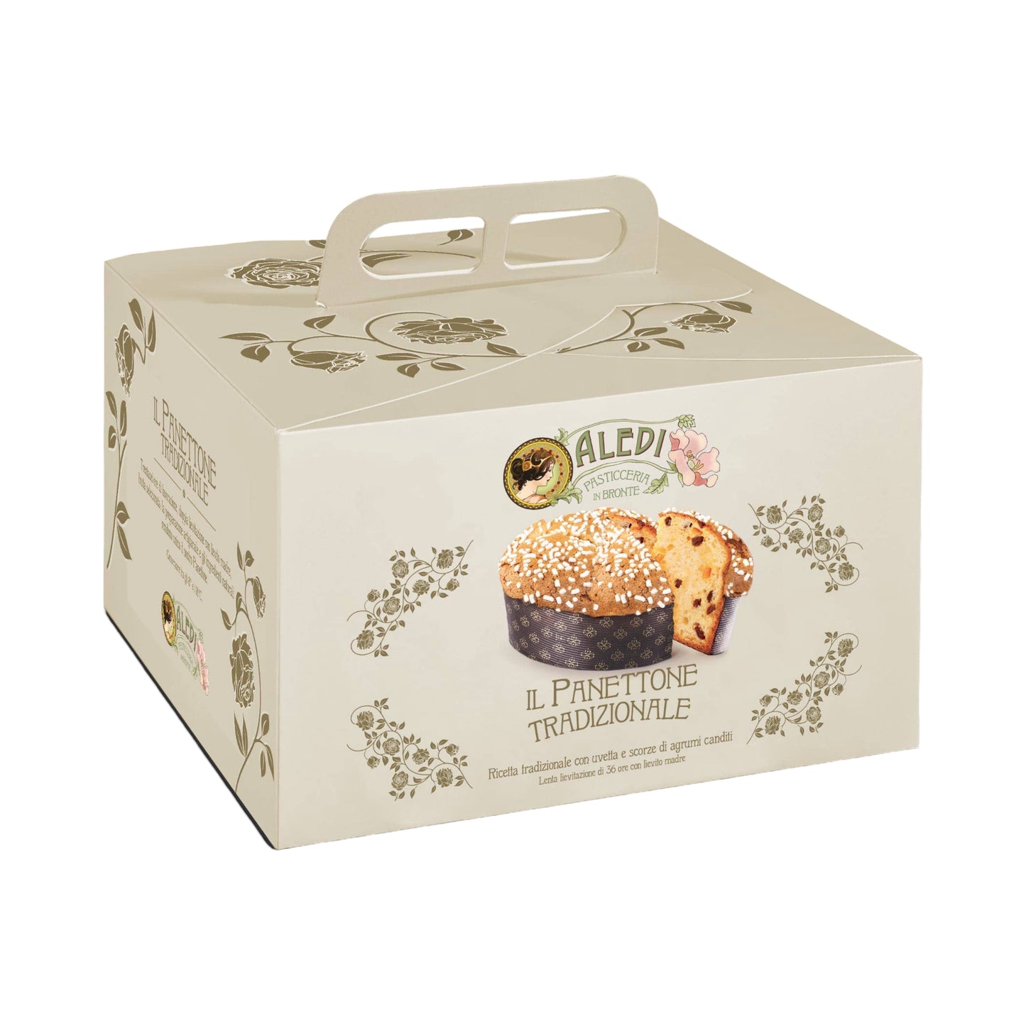 Aledi Bronte Panettone Tradizionale 1 kg, 100% hergestellt in Italien