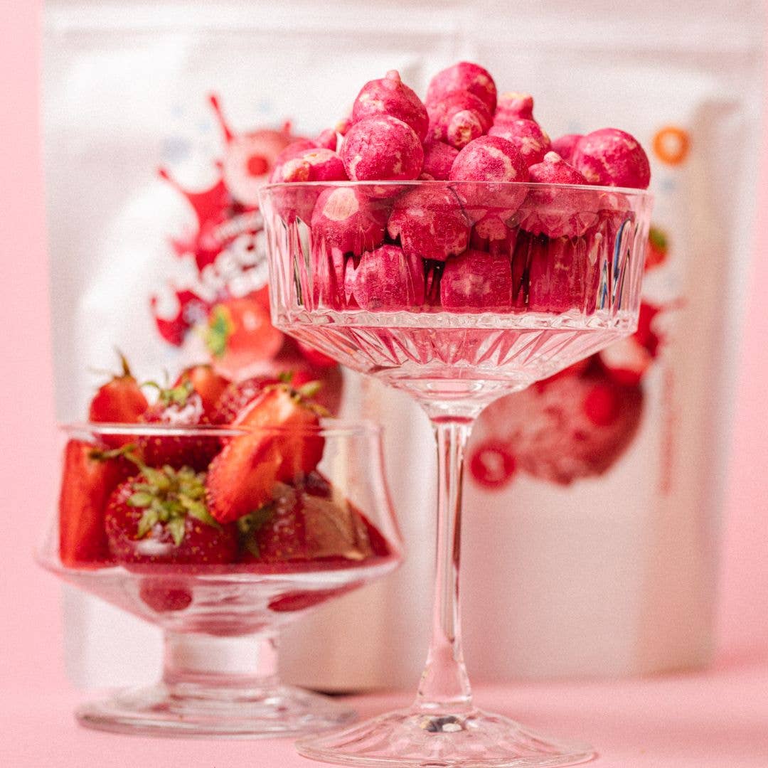 Gefriergetrocknete Eiscreme-Blasen Erdbeerzauber 45g