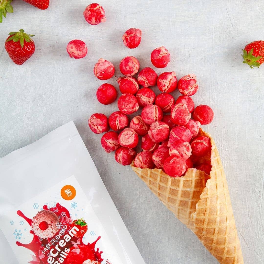 Gefriergetrocknete Eiscreme-Blasen Erdbeerzauber 45g
