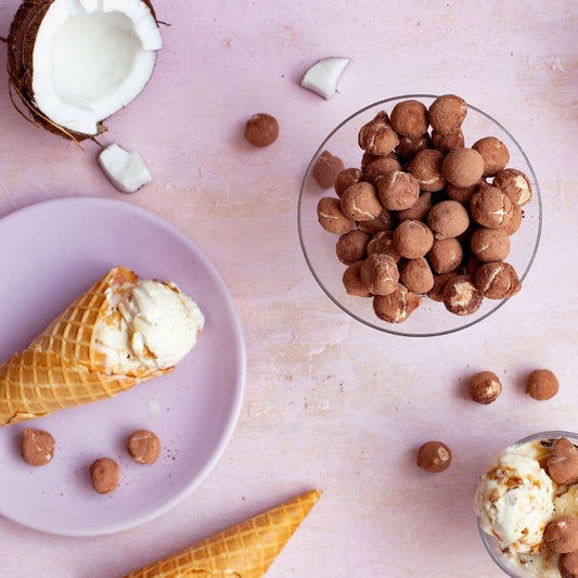 Gefriergetrocknete Eiskremkugeln Kokostraum 45g