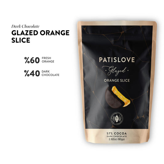 Glazed Full Covered Dark Chocolate Orange Slice,80g