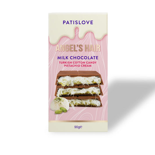 Angel’s Hair Milk Chocolate Turkish Cotton Candy Pistachio Cream, 90g
