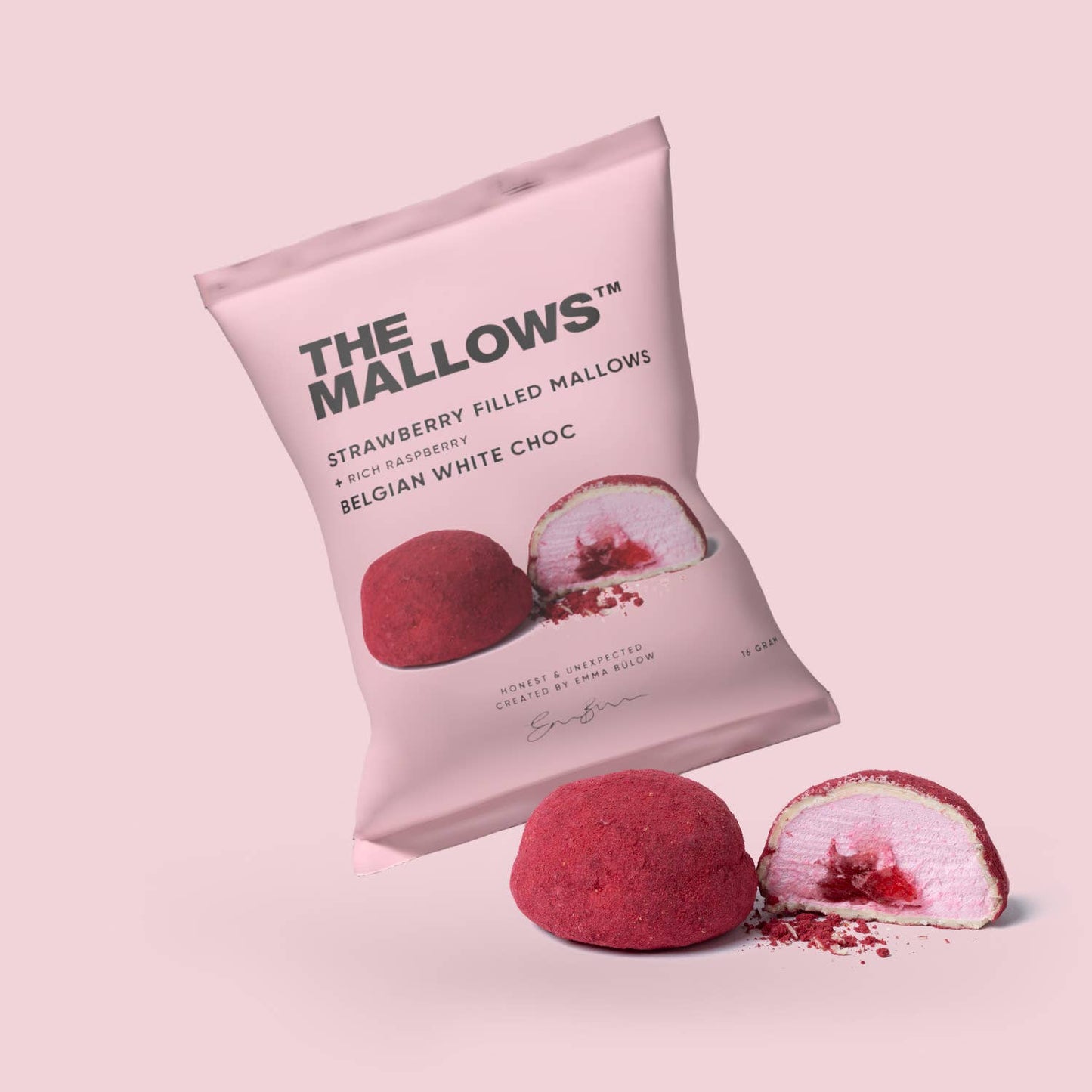 THE MALLOWS STRAWBERRY FILLED MALLOWS + RICH RASPBERRY BOX  - 5 x 16G