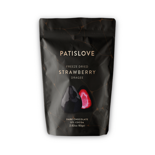 Freeze Dried Dark Chocolate Strawberry Dragee,80g
