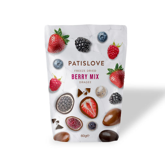 Berry Mix Chocolate Coated Freeze Dried Dragee,60g