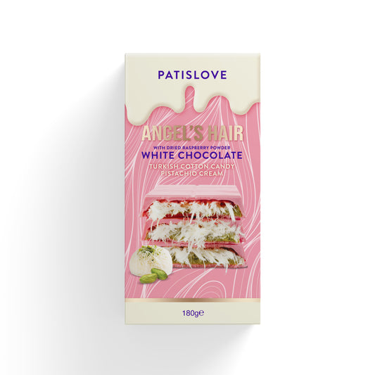 Angel’s Hair White Chocolate Turkish Cotton Candy Pistachio Cream, 180g