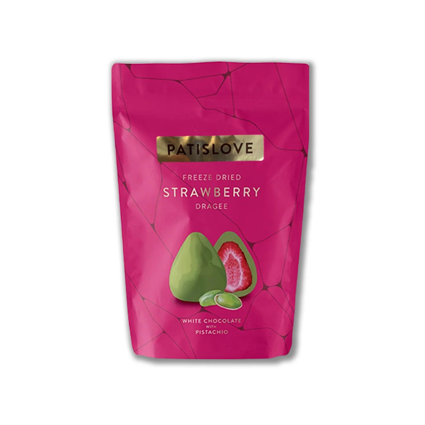 Pistachio White Chocolate Covered Freeze-Dried Strawberry,80g