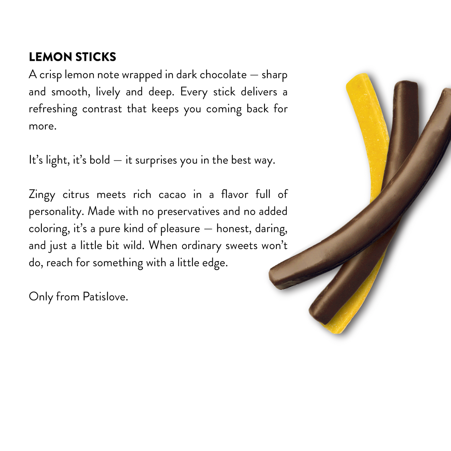 Dark Chocolate Lemon Stick,80g